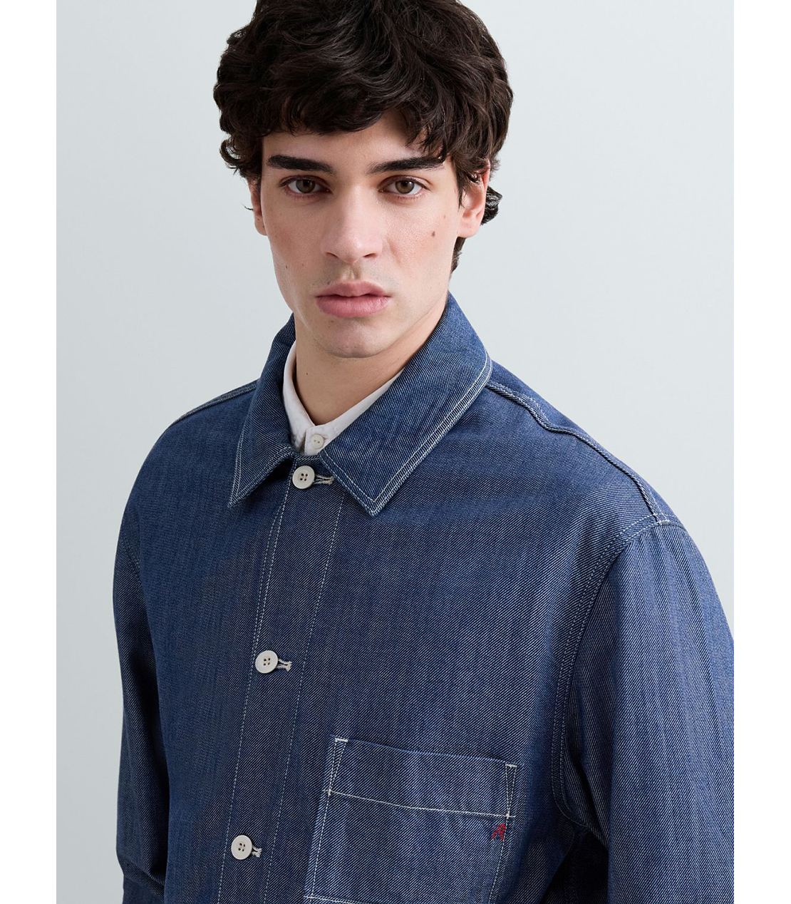 ライトデニムカバーオール（セットアップ） 詳細画像 ダークブルー 5